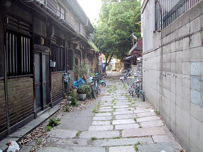 鶴の茶屋跡の石畳