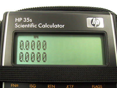 HP35s ディスプレイ