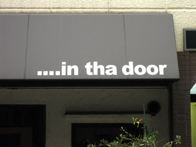 in tha door