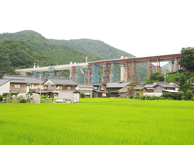 余部橋梁全景